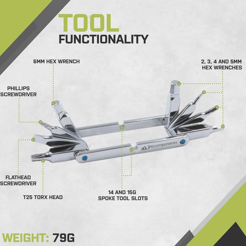 JRC Components Lightweight 10 in 1 Multi Tool - Image 2